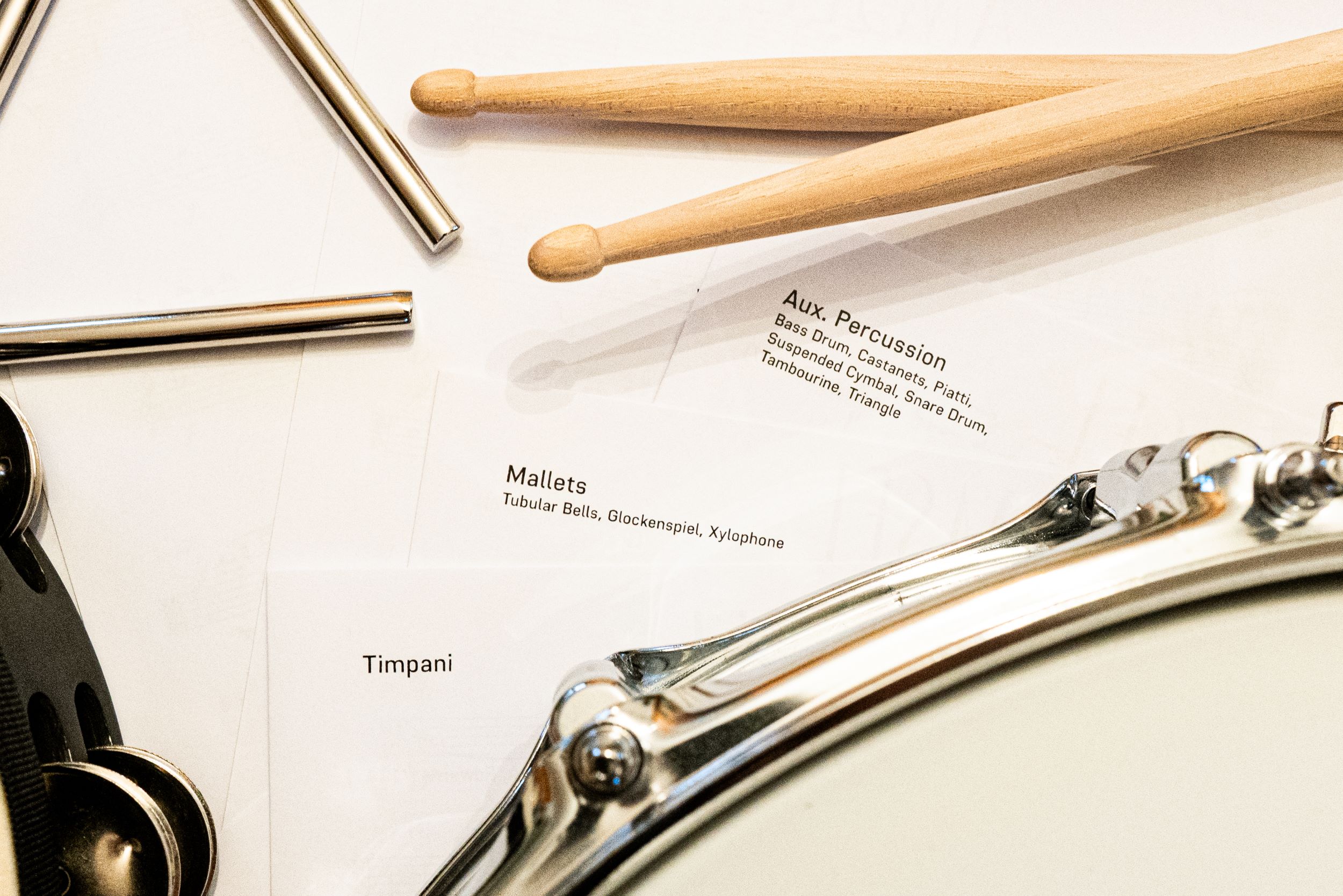 Percussion – Timpani, Mallets, Aux. Percussion